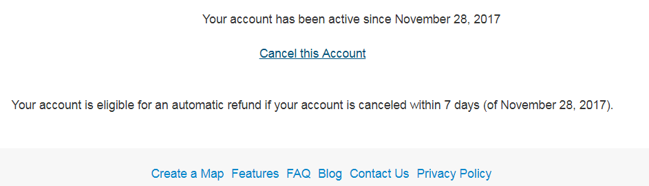 Cancel Account